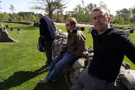 Pause på steingjerdet
